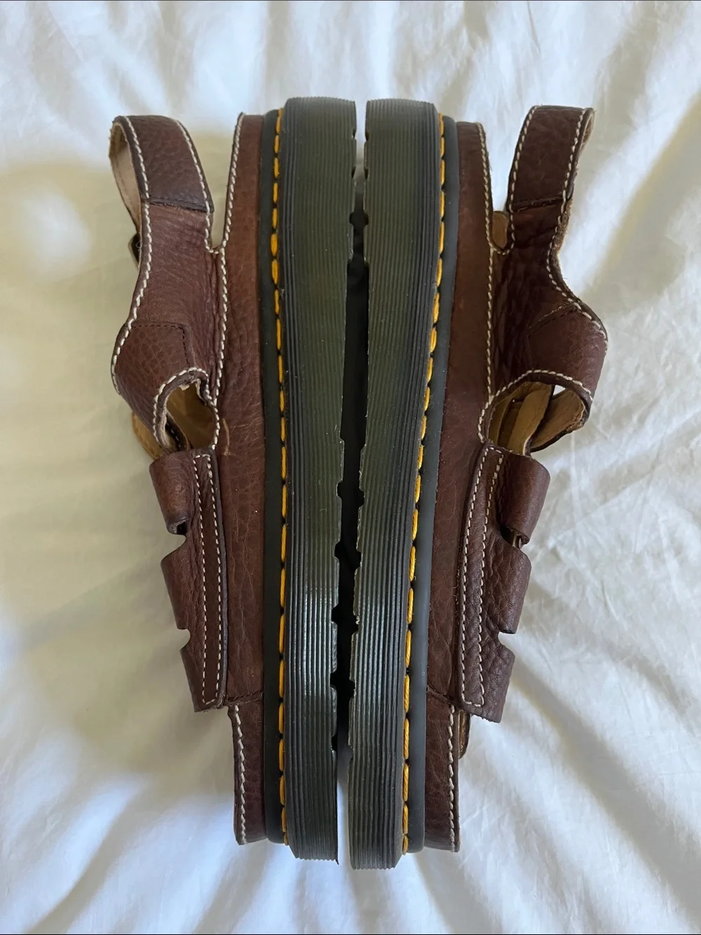 Dr. Martens Martins unisex platform fisherman sandals 8092 brown